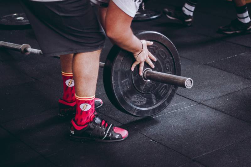 Powerlifting Use Different Color Bumper Plates