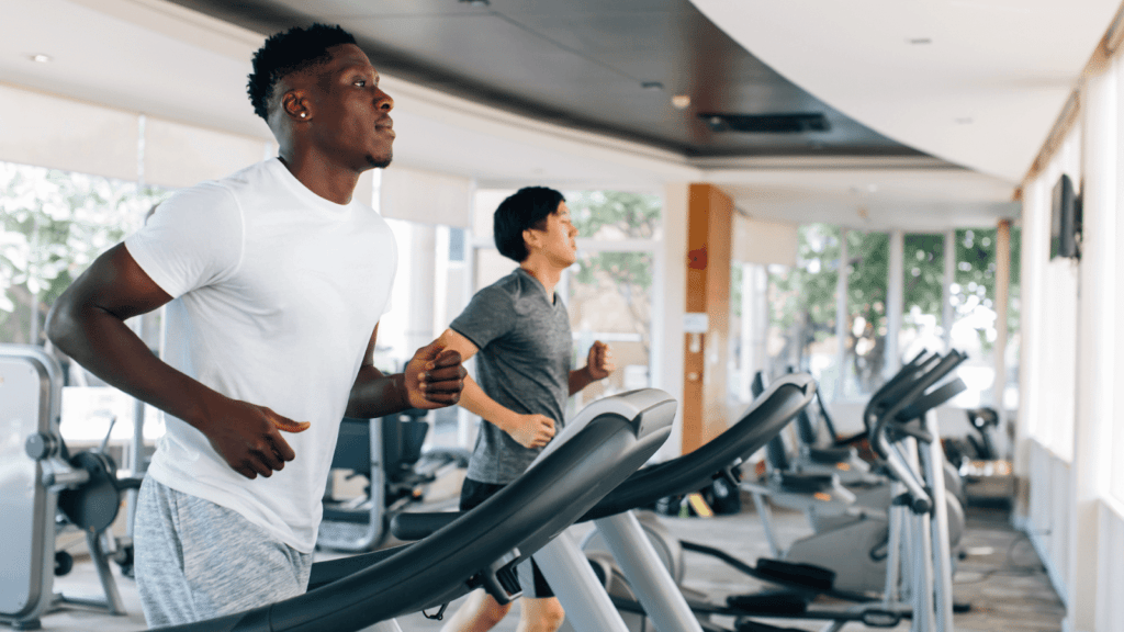 Running on Treadmill in Socks