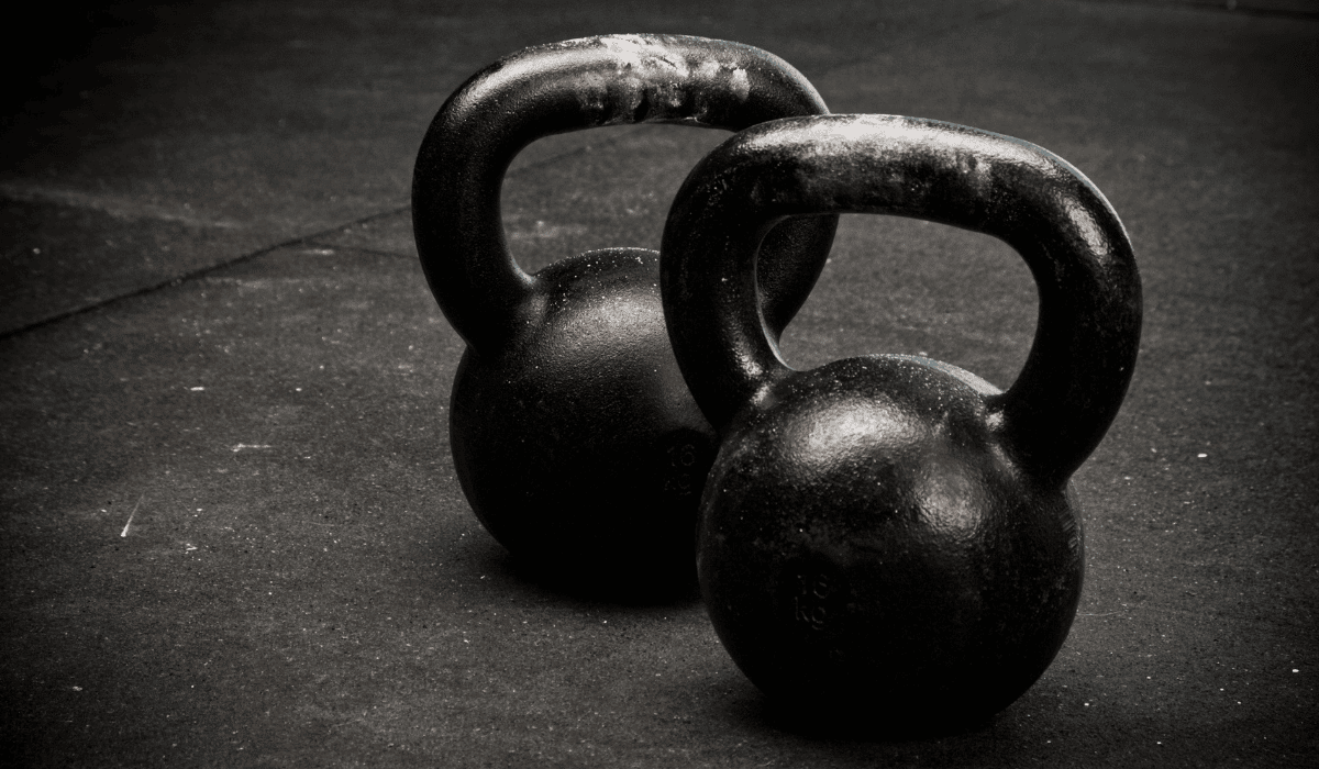 Different size of kettlebells