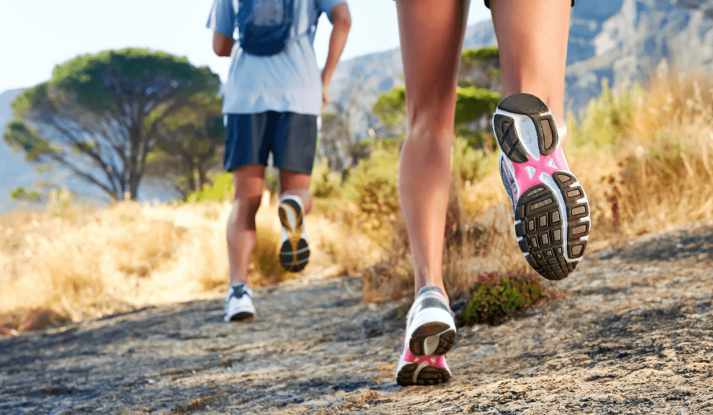 People running outside instead of running on a treadmill