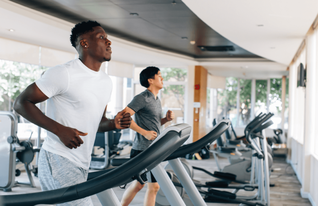 two men running on the best treadmill for runners on a budget