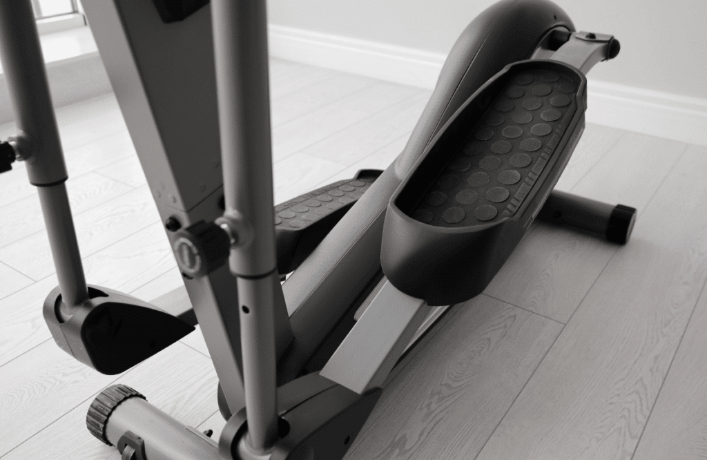 An elliptical at home after the owner read a Schwinn 411 elliptical review