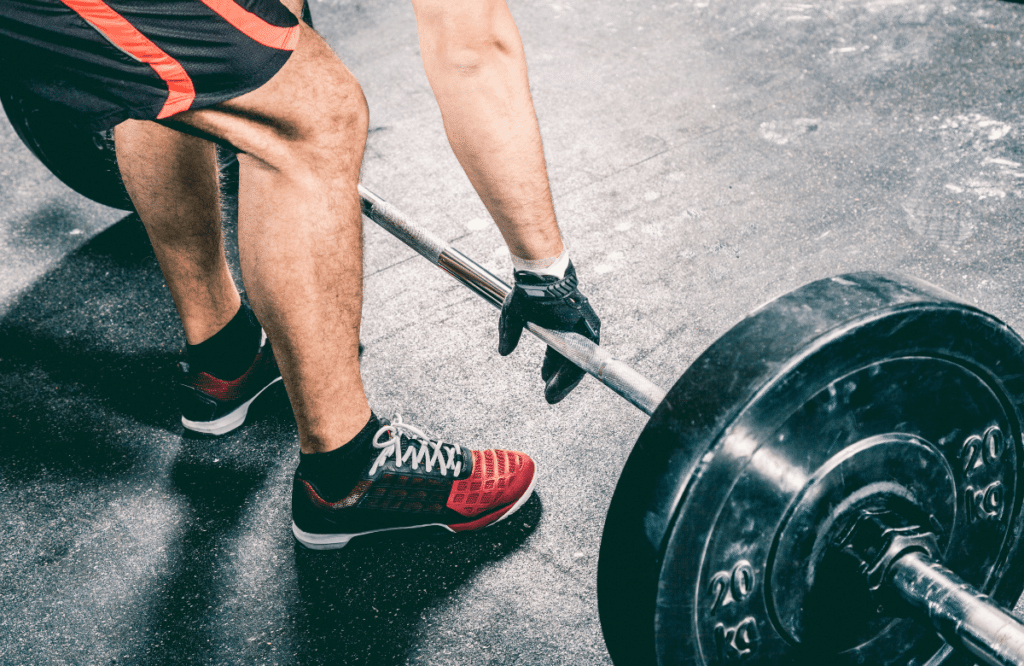 An athletic deadlifter to show deadlifting before and after changes