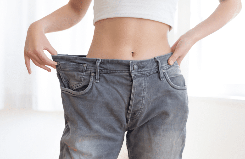 A woman who lost 10 pounds in a week