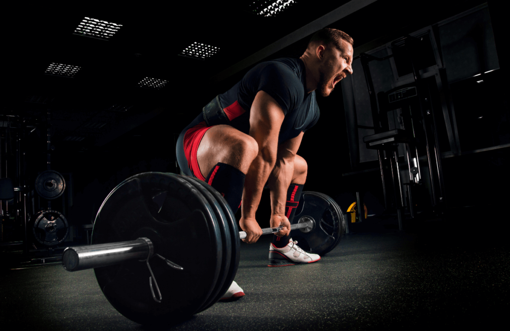 A man who injured himself doing rack pulls