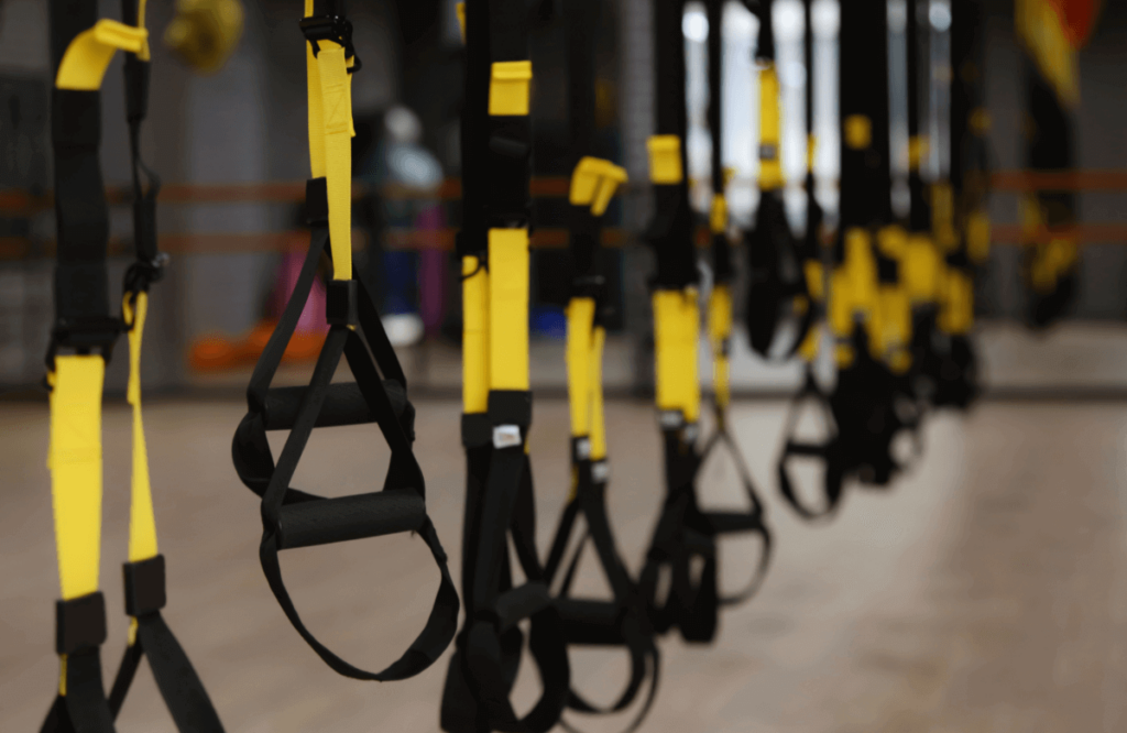 Trx bands in a gym