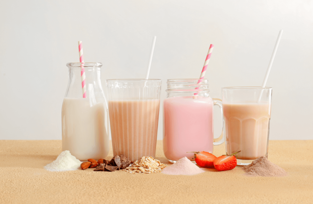 Different types of protein shakes