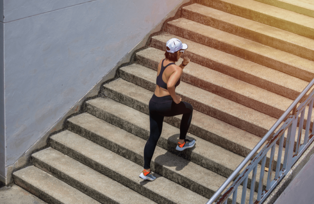 L'escalier : un vrai appareil de musculation