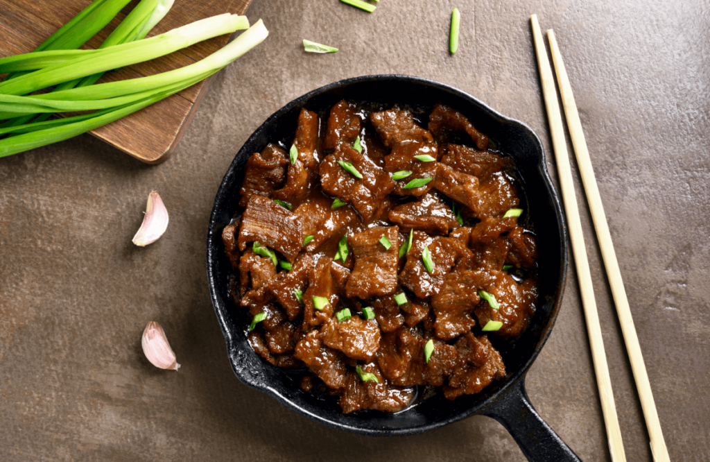 Mongolian Beef With Garlic Sauce