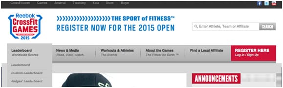 Leaderboard  Crossfit games, Reebok crossfit games, Crossfit