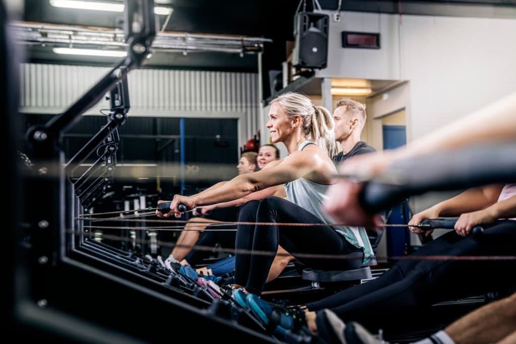 people discovering rowing machine names during their training