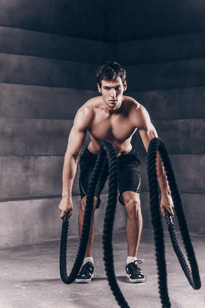 Pratique du battle rope