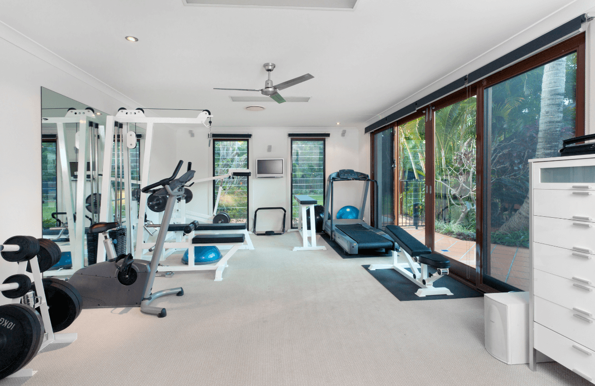 One of the home gym ideas on a budget you can experiment