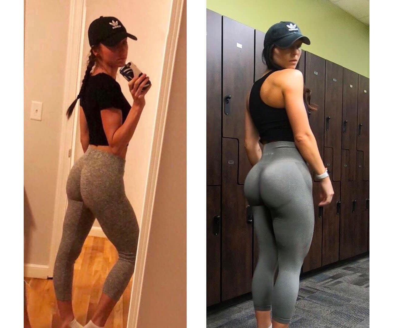 before after glute transformation
