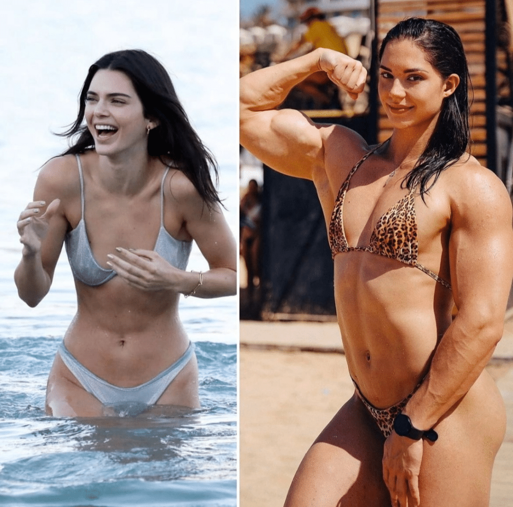 Vladislava Galagan's toned legs and sculpted physique