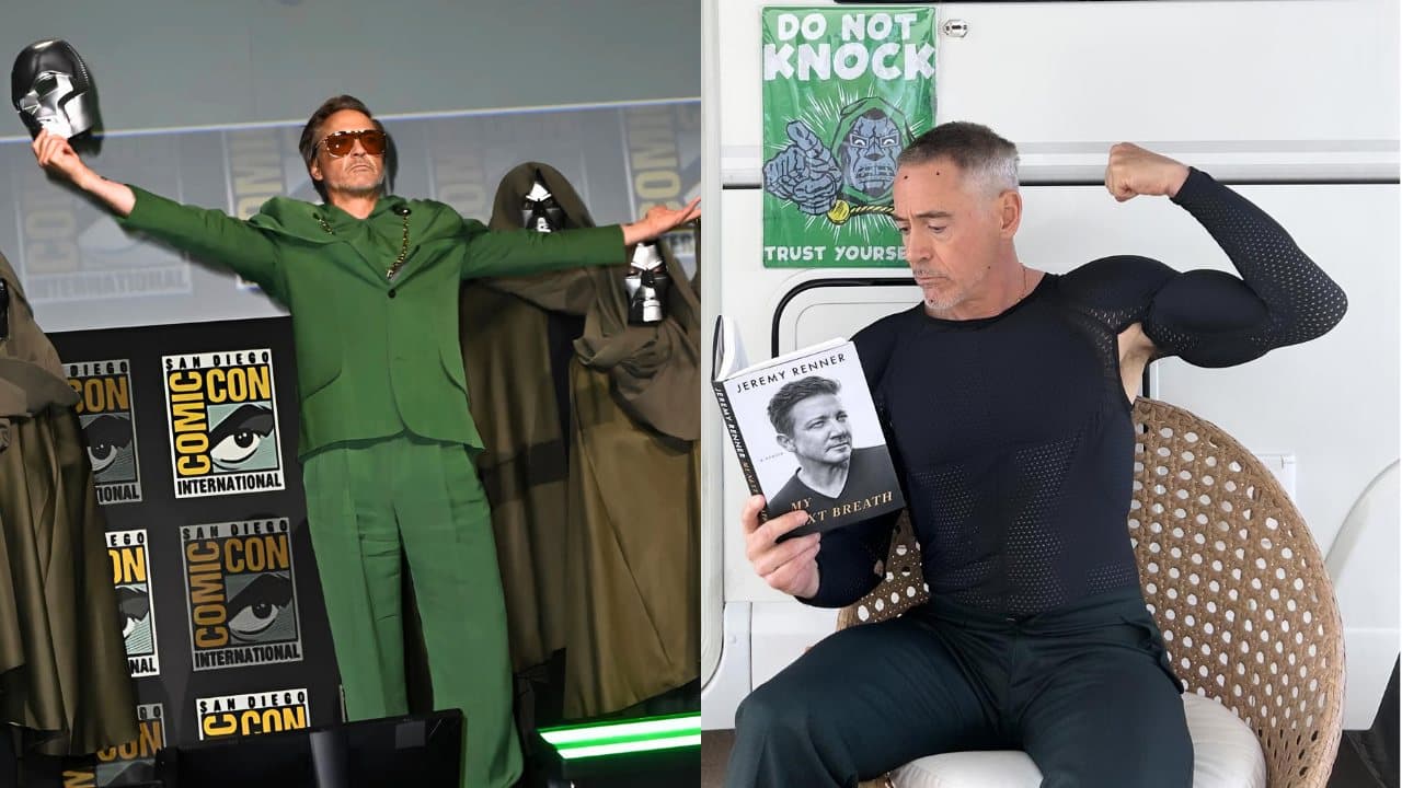На 59 години Робърт Дауни-младши разкрива натрупана лекарска физика на Doctor Dom в нова сет снимка