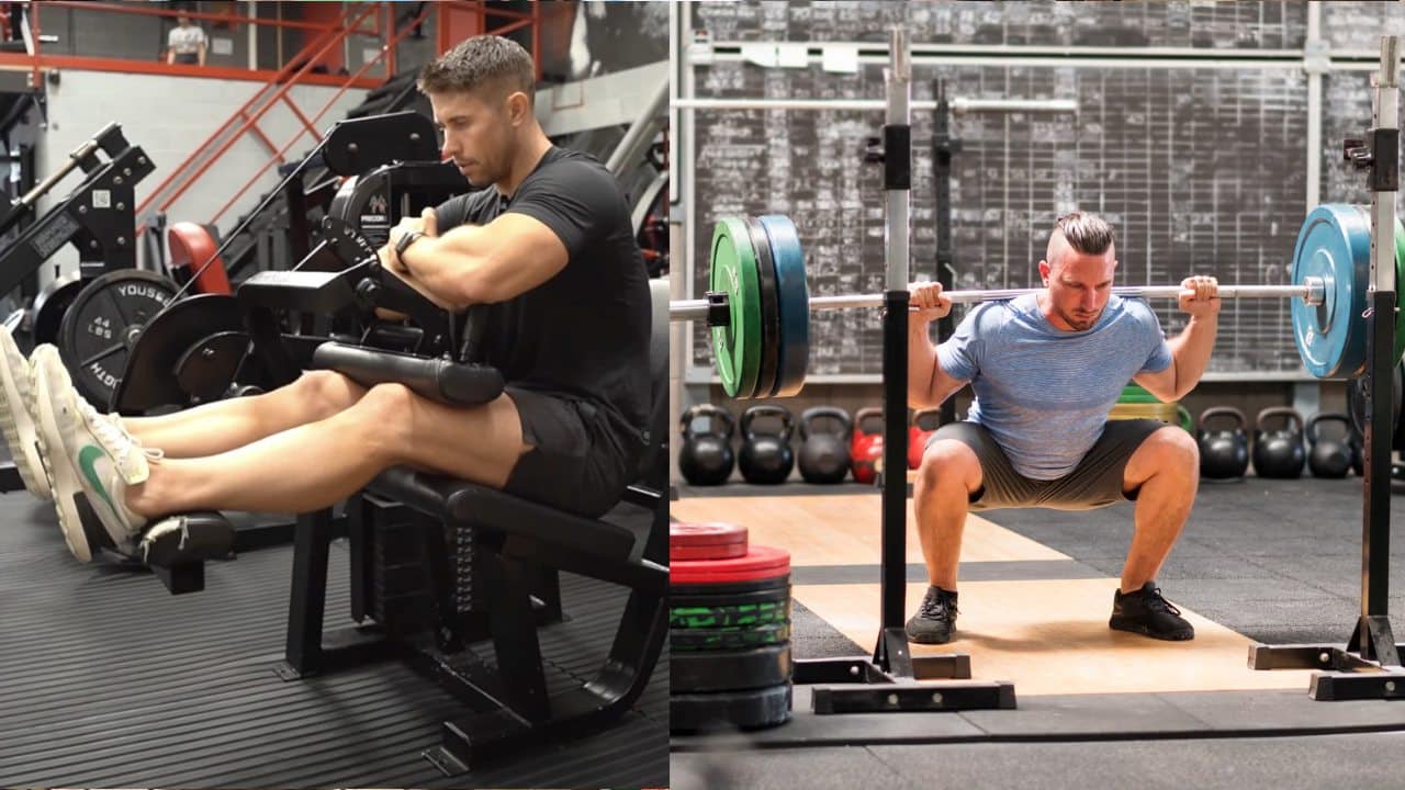 Sport Scientist обяснява защо започването на деня на краката със седнали къдрици, след това кляка, води до по -добри печалби от коляното, по -ниска умора и подобрена стабилност