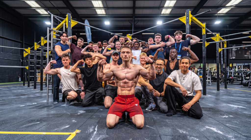 The Muscle-Up King Took On 20 Athletes Consecutively, Resting Only While They Performed. It Took 18 Rounds